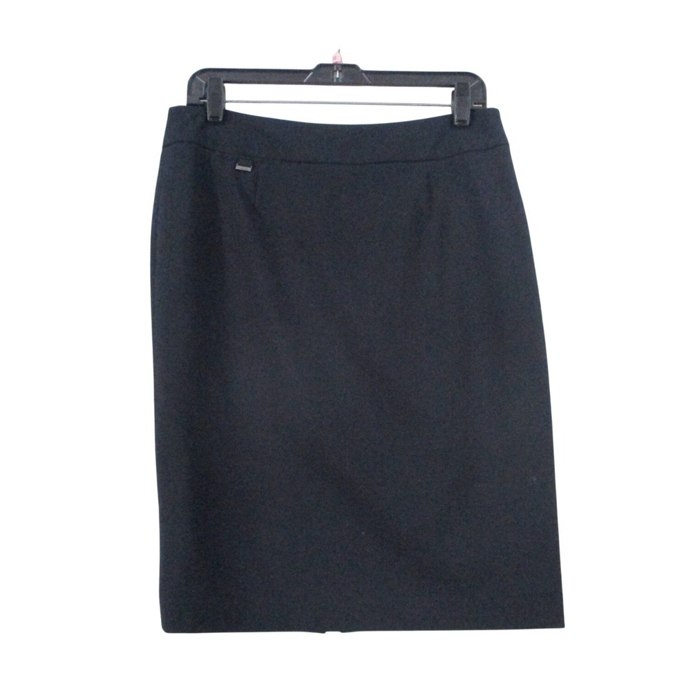 Calvin Klein‎ Womens Black Pencil Skirt Professional Office Wear Size 10